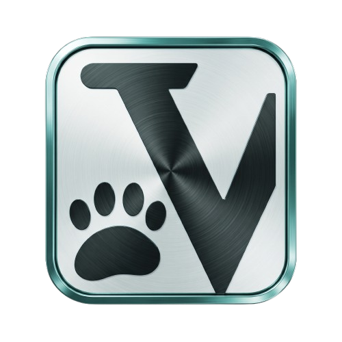 Logo de Vetcore en modo oscuro